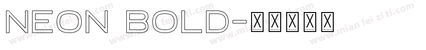 Neon Bold字体转换